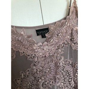 Topshop | Lace Overlay Cami